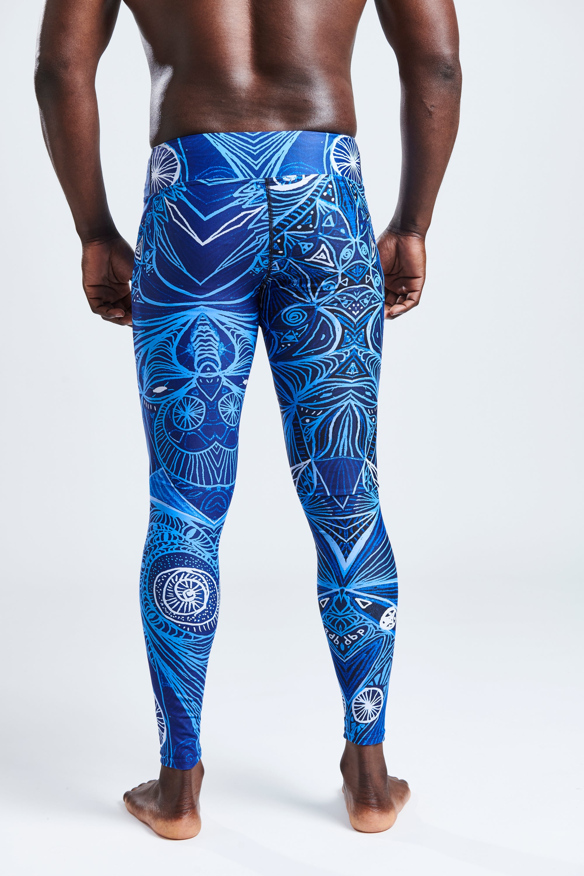 LOOK Omgekeerde blauwe legging