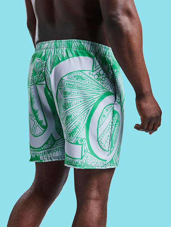 green swim shorts 