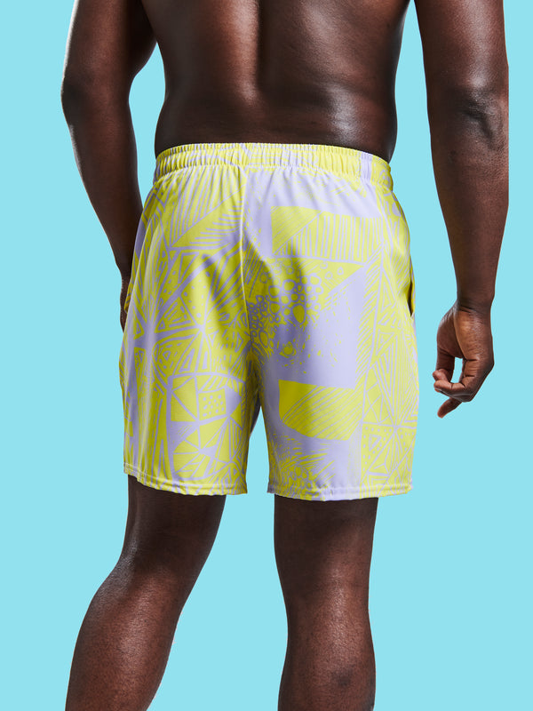 BE Illuminated Yellow - Recycled Athletic Shorts (Unisex ) - Love & Other Necessities