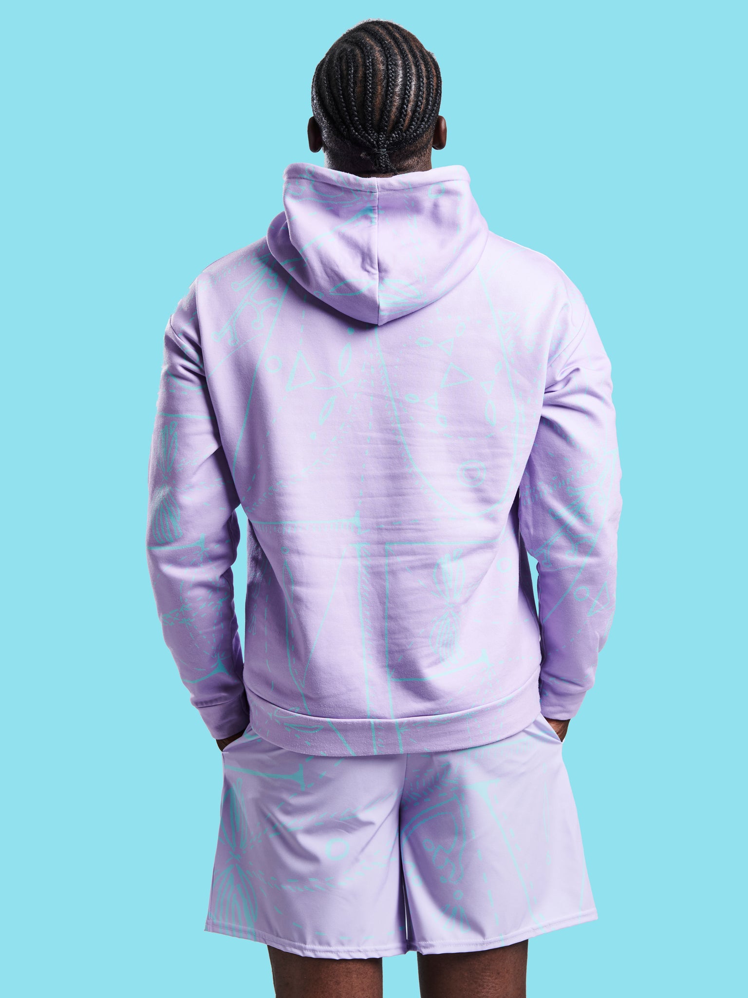LOVE Lush Lilac Unisex Recycled Hoodie