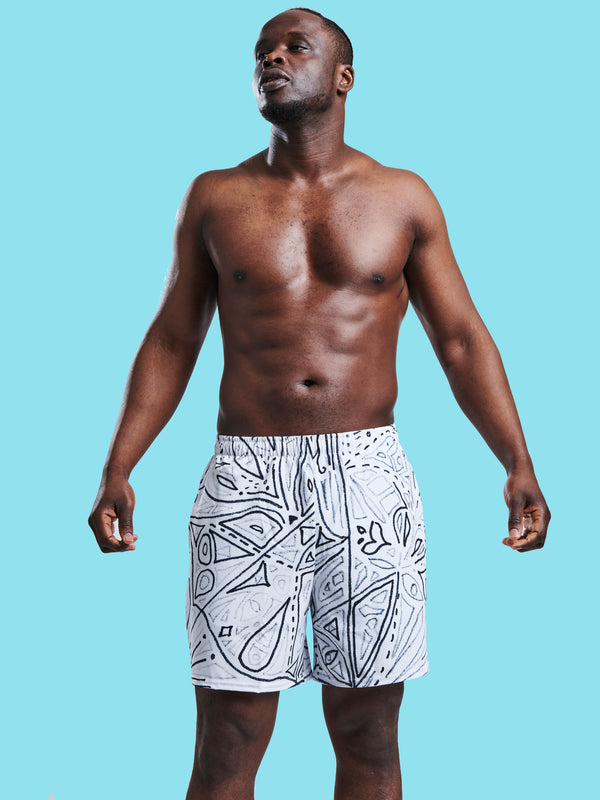 ONE Monochrome - Recycled Swim Shorts (Unisex) - Love & Other Necessities