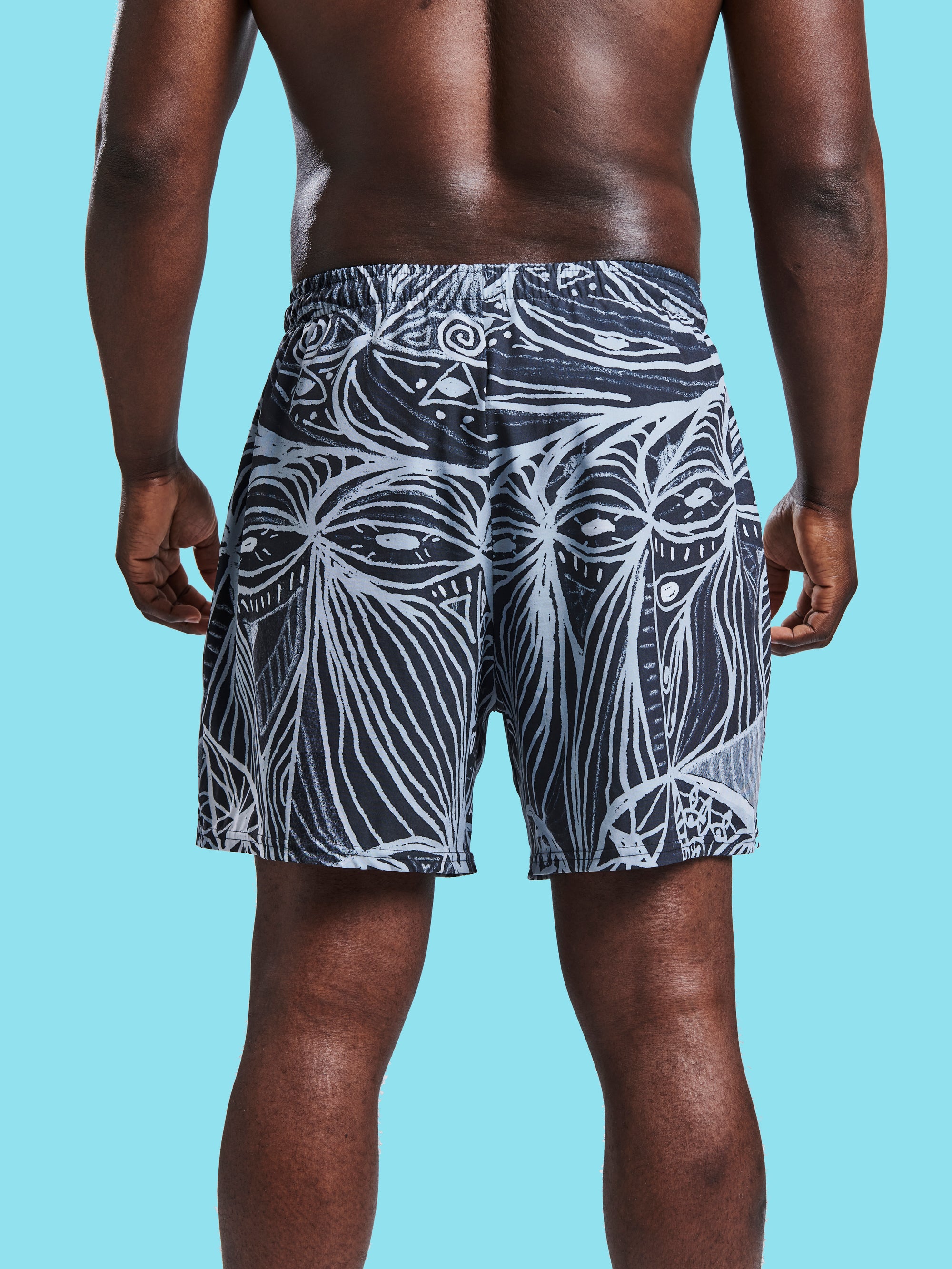 LOOK Inverted Grey - Recycled Athletic Shorts (Unisex) - Love & Other Necessities