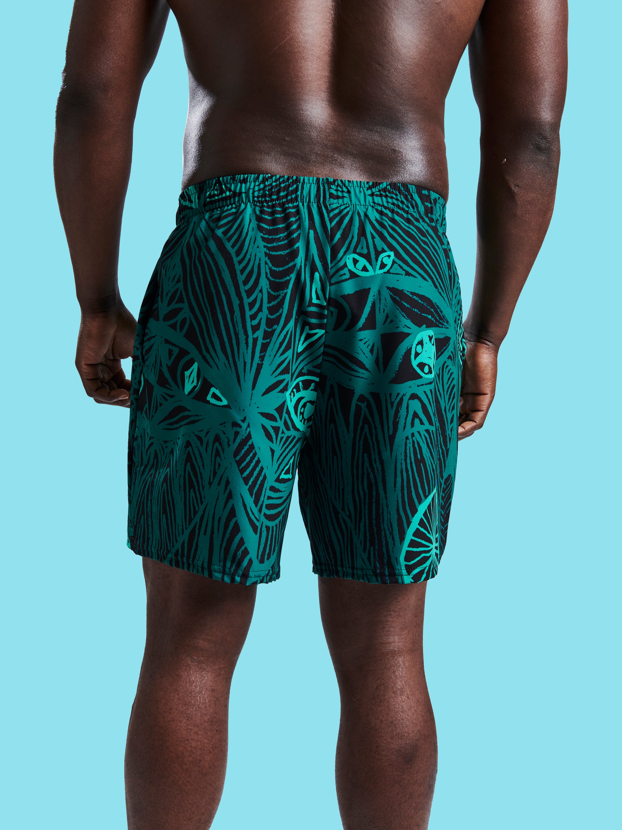 LOOK Alien Green Recycled Unisex Swim Shorts - Love & Other Necessities