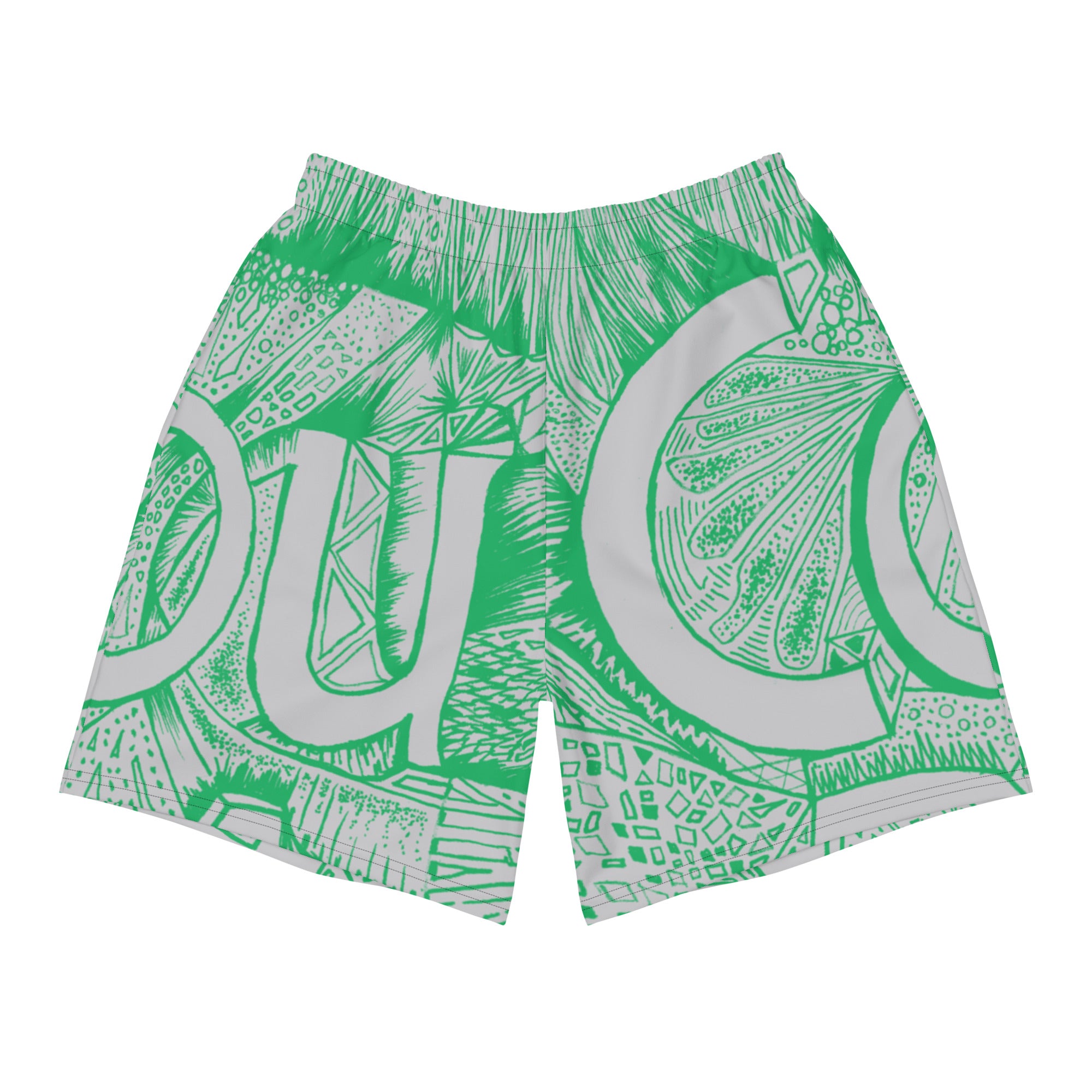 COURAGE Emerald Green - Recycled Athletic Shorts (Unisex )