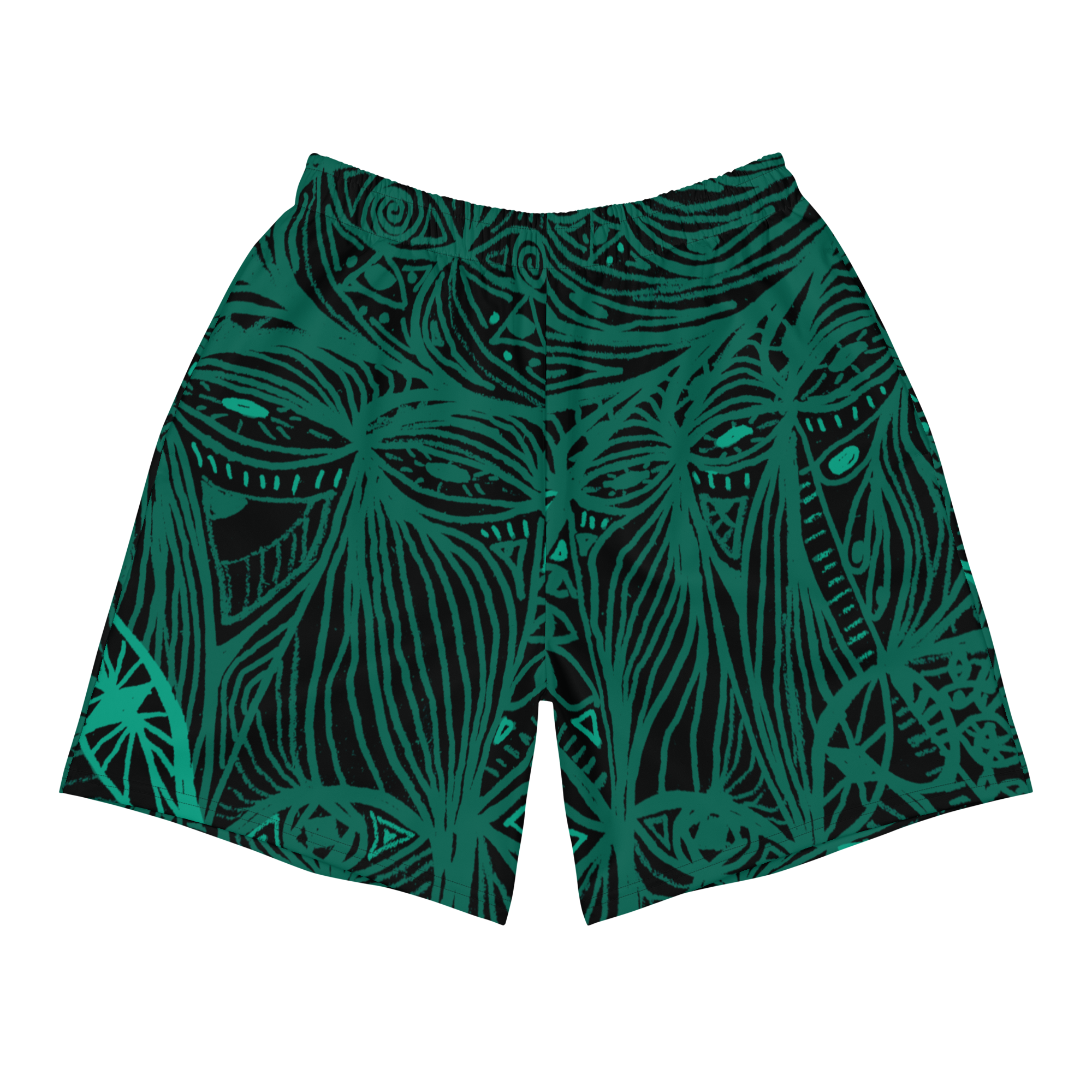 LOOK Alien Green - Recycled Athletic Shorts (Unisex )
