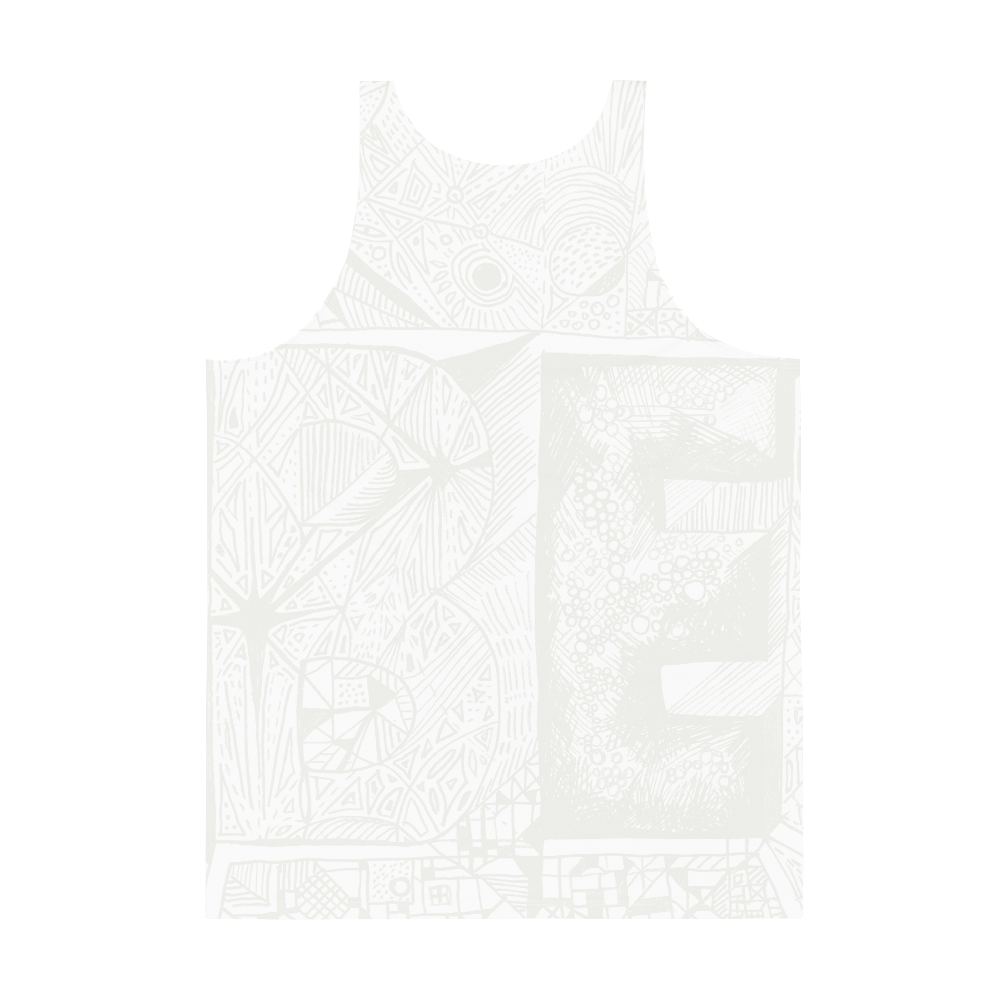 BE White on White Tanktop