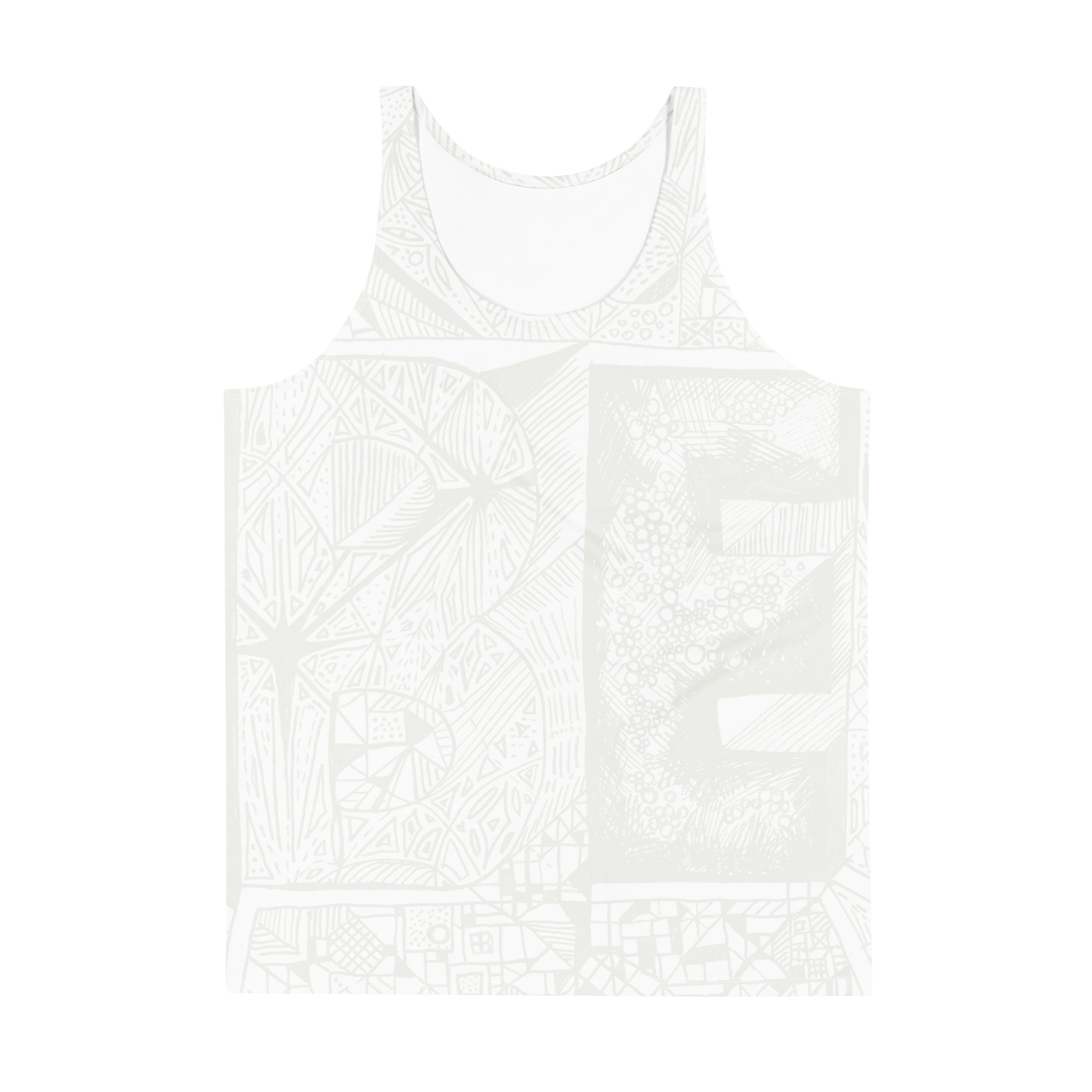 BE White on White Tanktop
