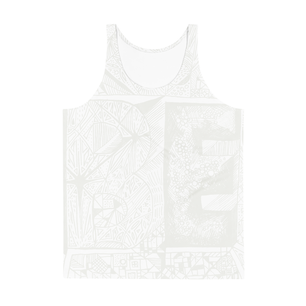 BE White on White Tanktop