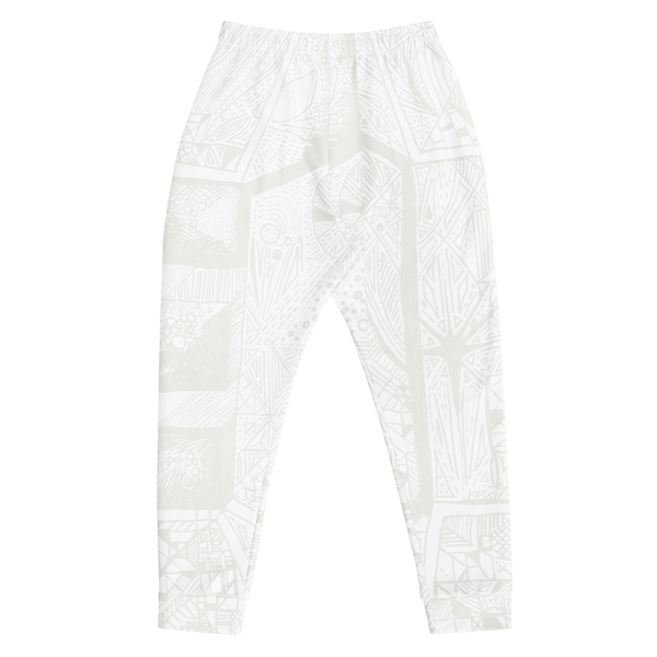 BE White on white joggers