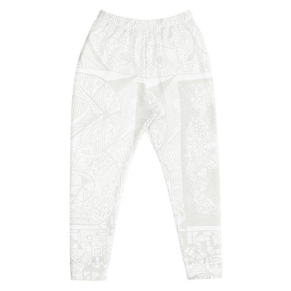 BE White on white joggers