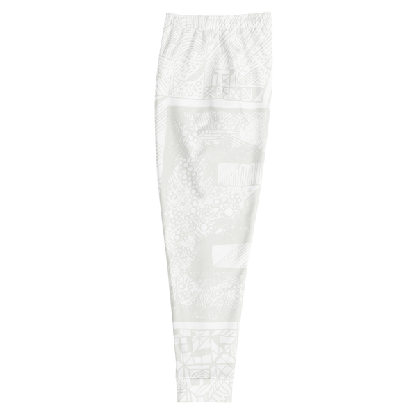 BE White on white joggers