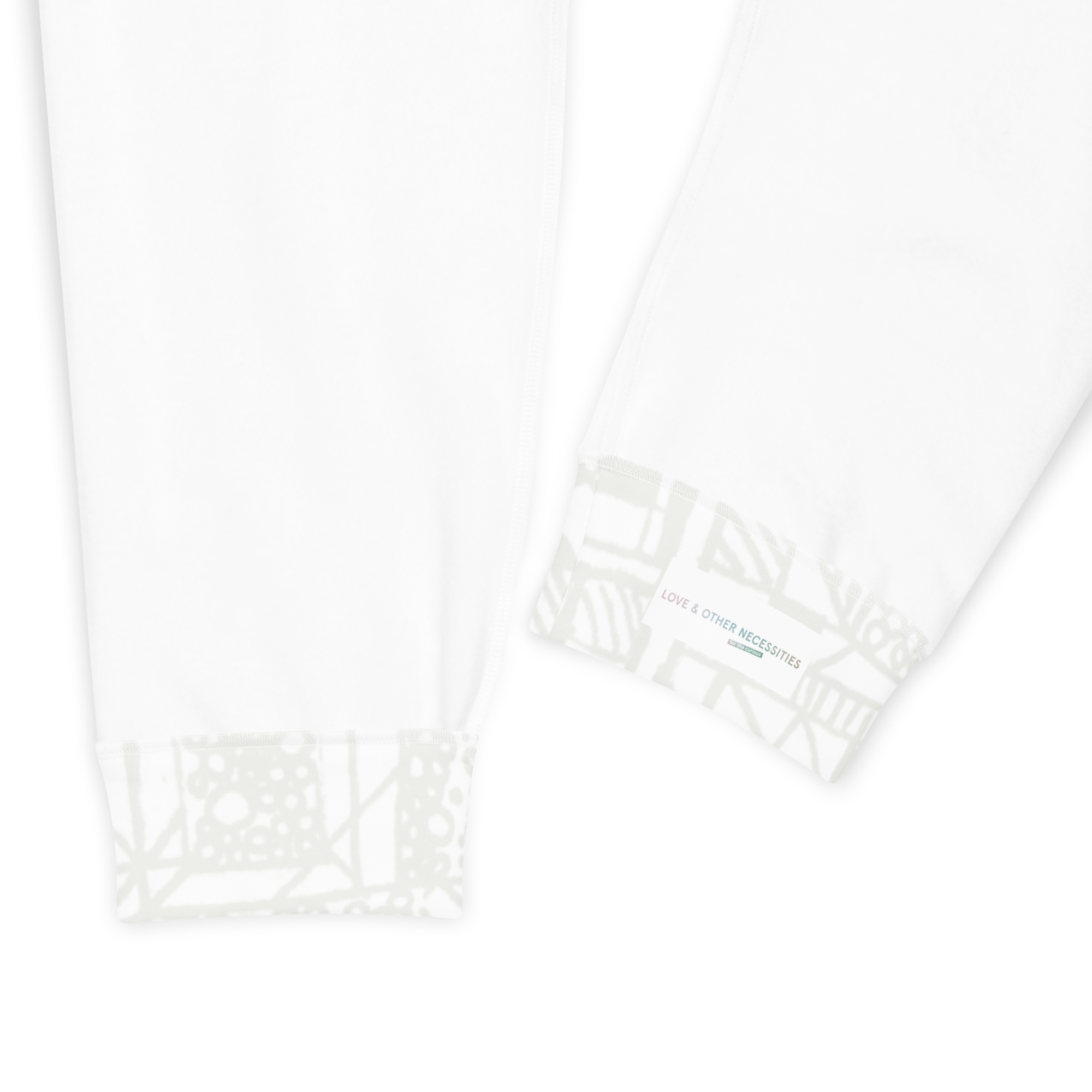BE White on white joggers