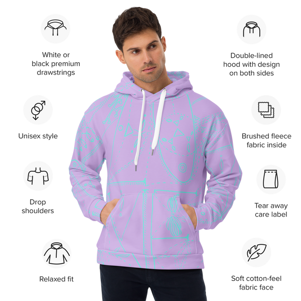 LOVE Lilac Recycled Unisex Hoodie - Love & Other Necessities