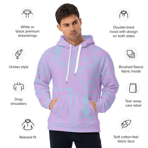 LOVE Lilac Recycled Unisex Hoodie - Love & Other Necessities