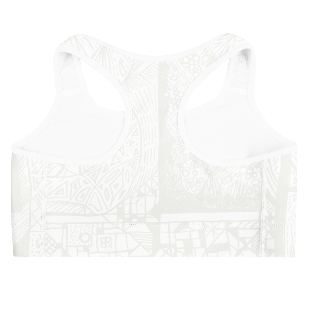 BE White on White Yoga Bra