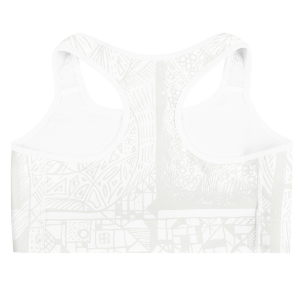 BE White on White Yoga Bra