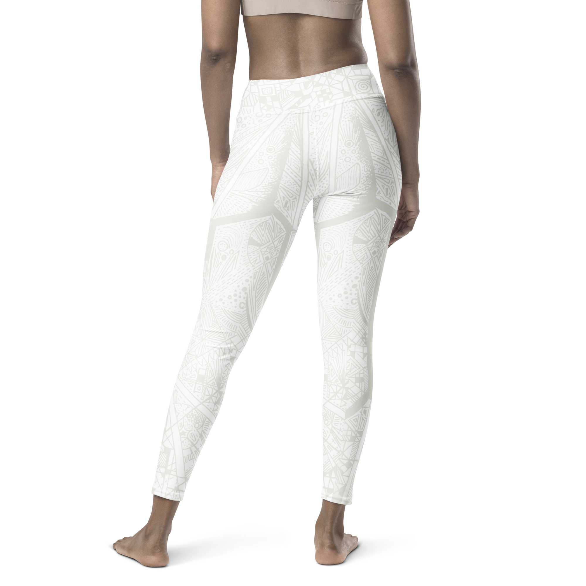 BE White on White Leggings