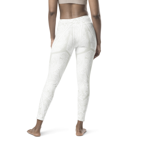 BE White on White Leggings