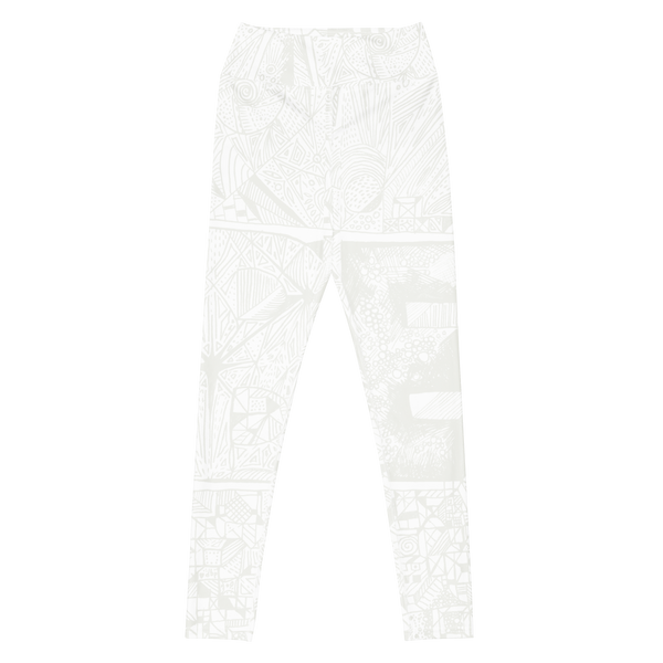 BE White on White Leggings