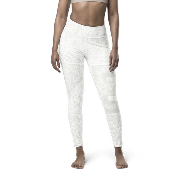 BE White on White Leggings