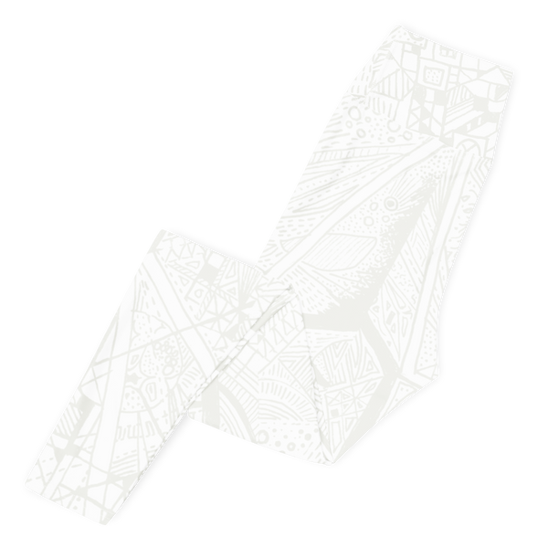 BE White on White Leggings