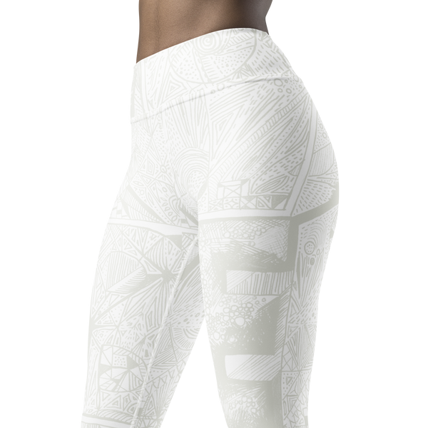 BE White on White Leggings