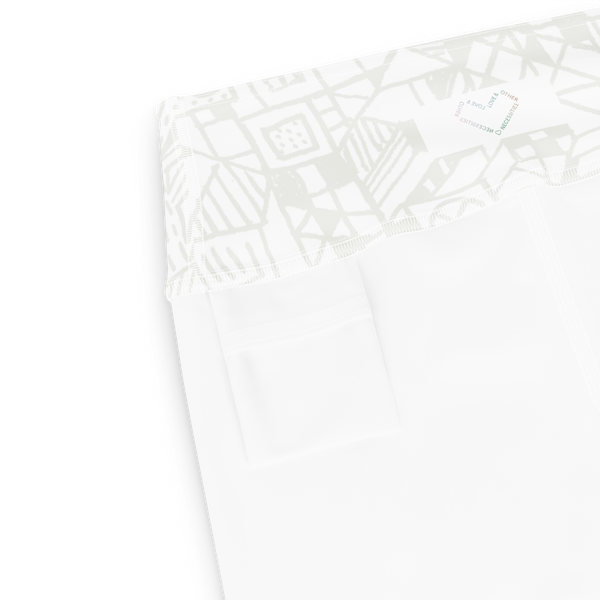 BE White on White Leggings