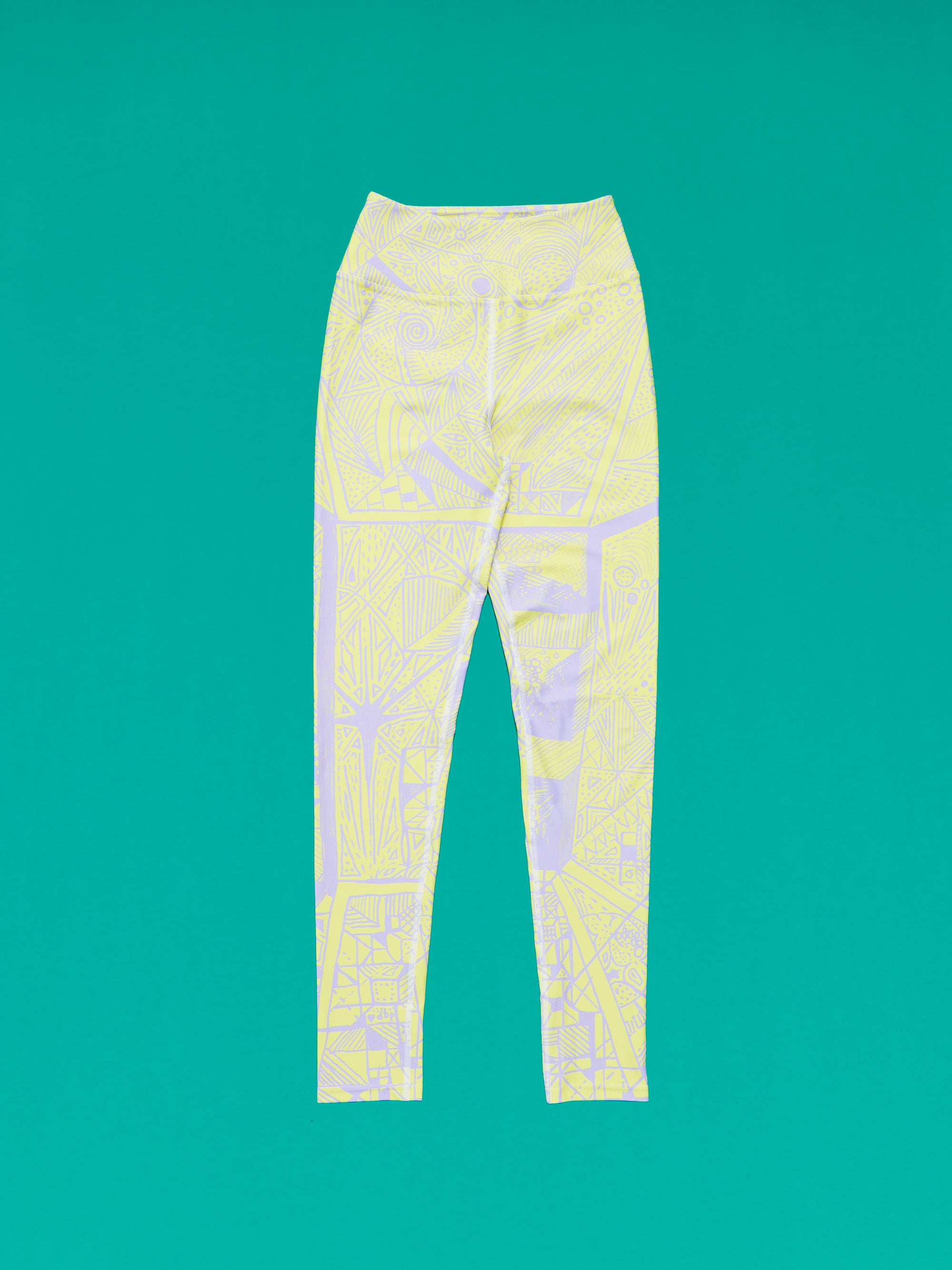 BE Illuminated Yellow Yoga Leggings - Love & Other Necessities