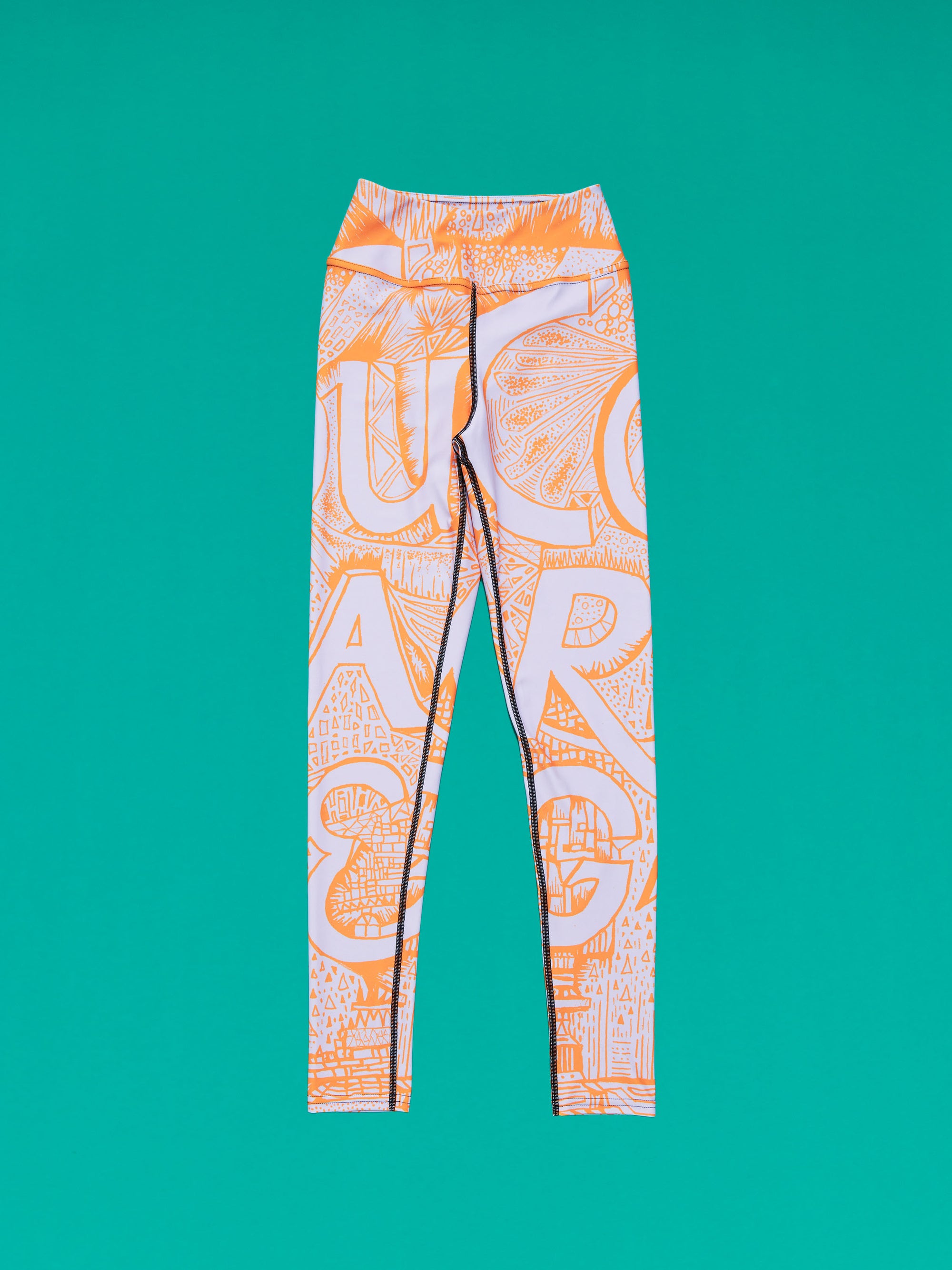 COURAGE Orange Unisex Yoga Leggings - Love & Other Necessities