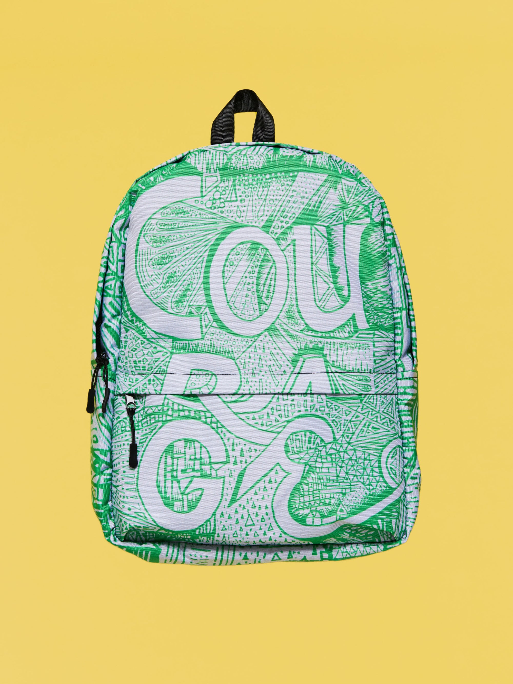 COURAGE Emerald Green Backpack - Love & Other Necessities