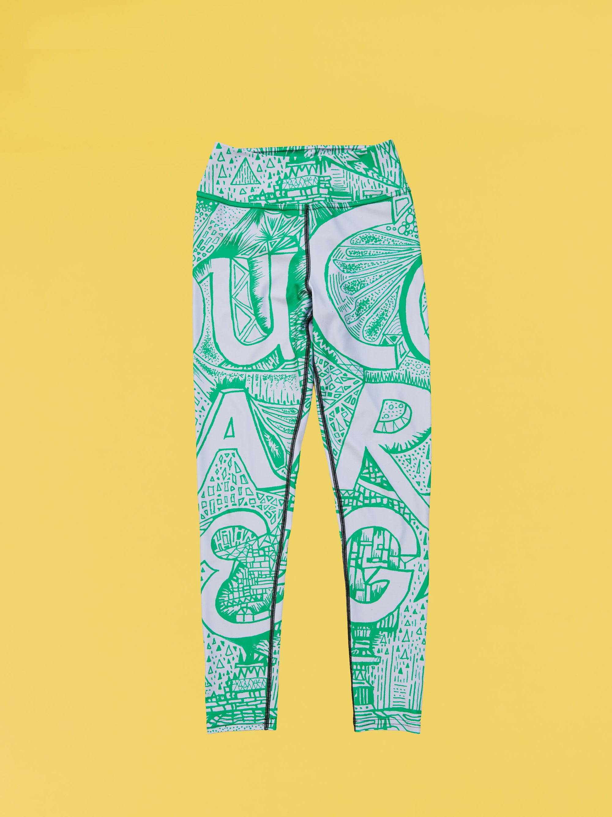 COURAGE Emerald Green Unisex Yoga Leggings - Love & Other Necessities