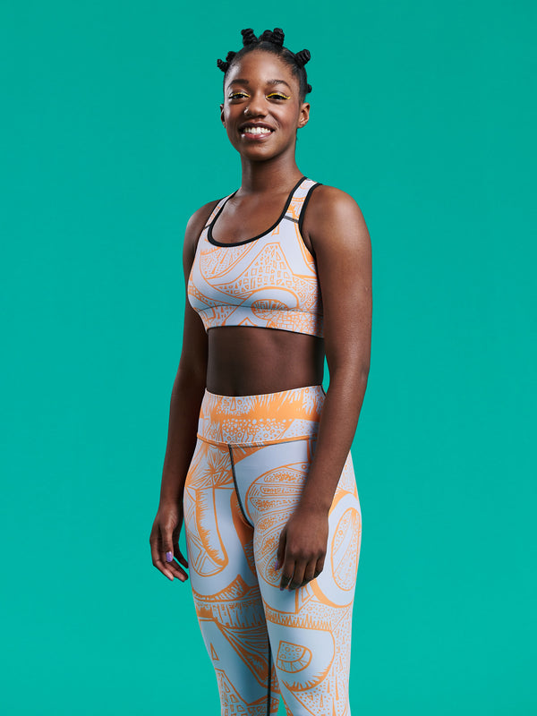 COURAGE Orange Yoga Bra - Love & Other Necessities