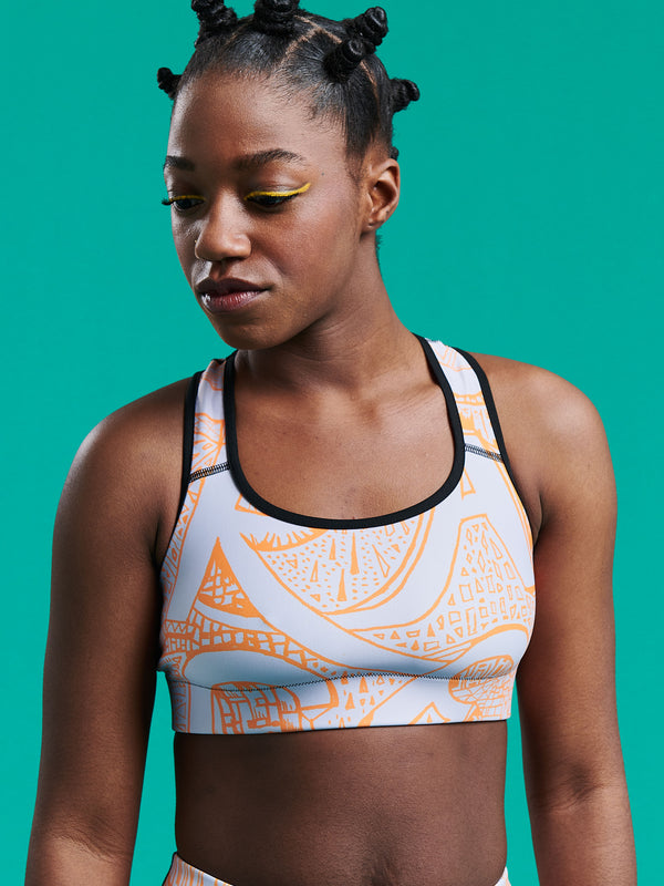 COURAGE Orange Yoga Bra - Love & Other Necessities