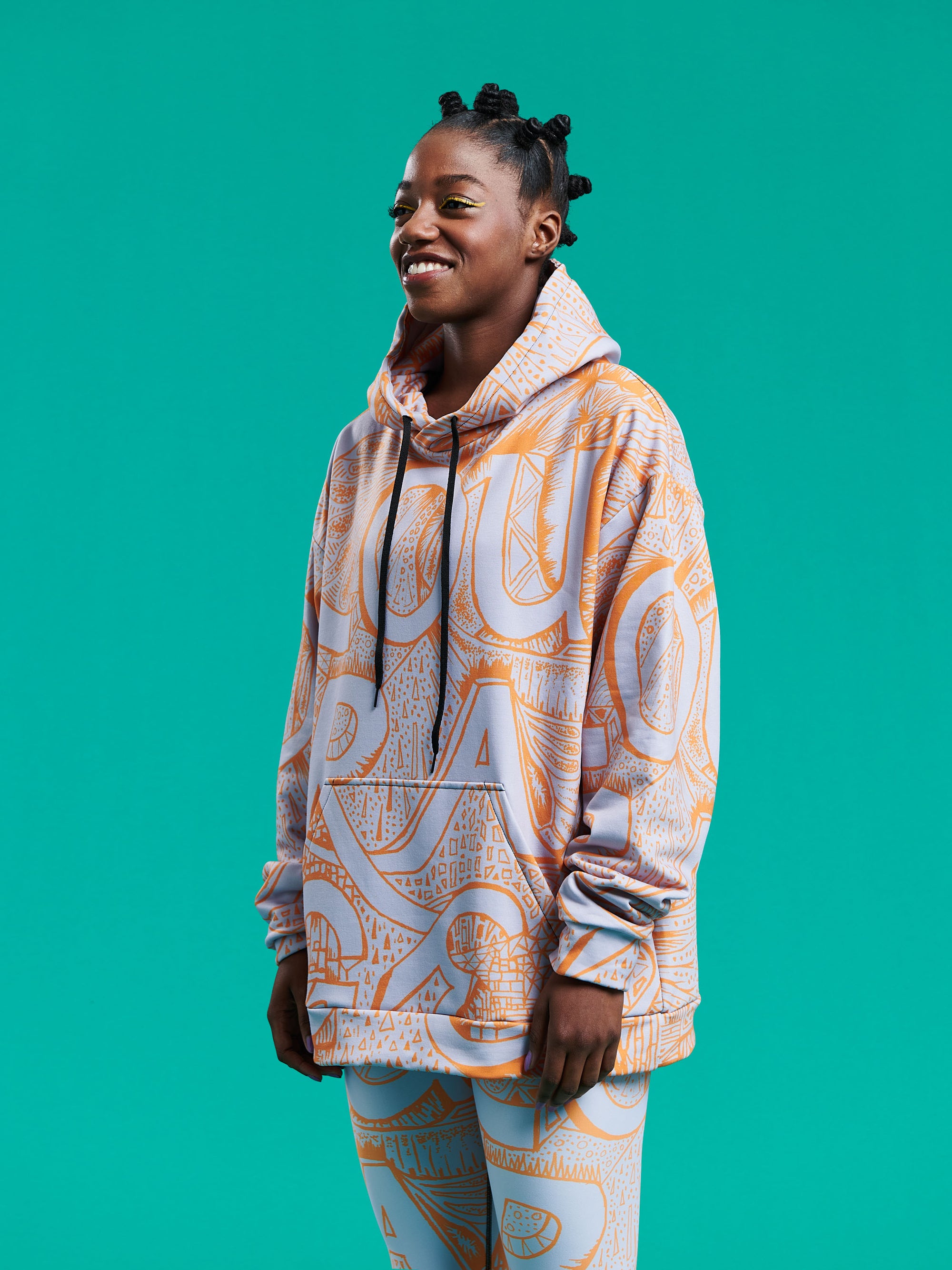 COURAGE Orange Recycled Unisex Hoodie - Love & Other Necessities