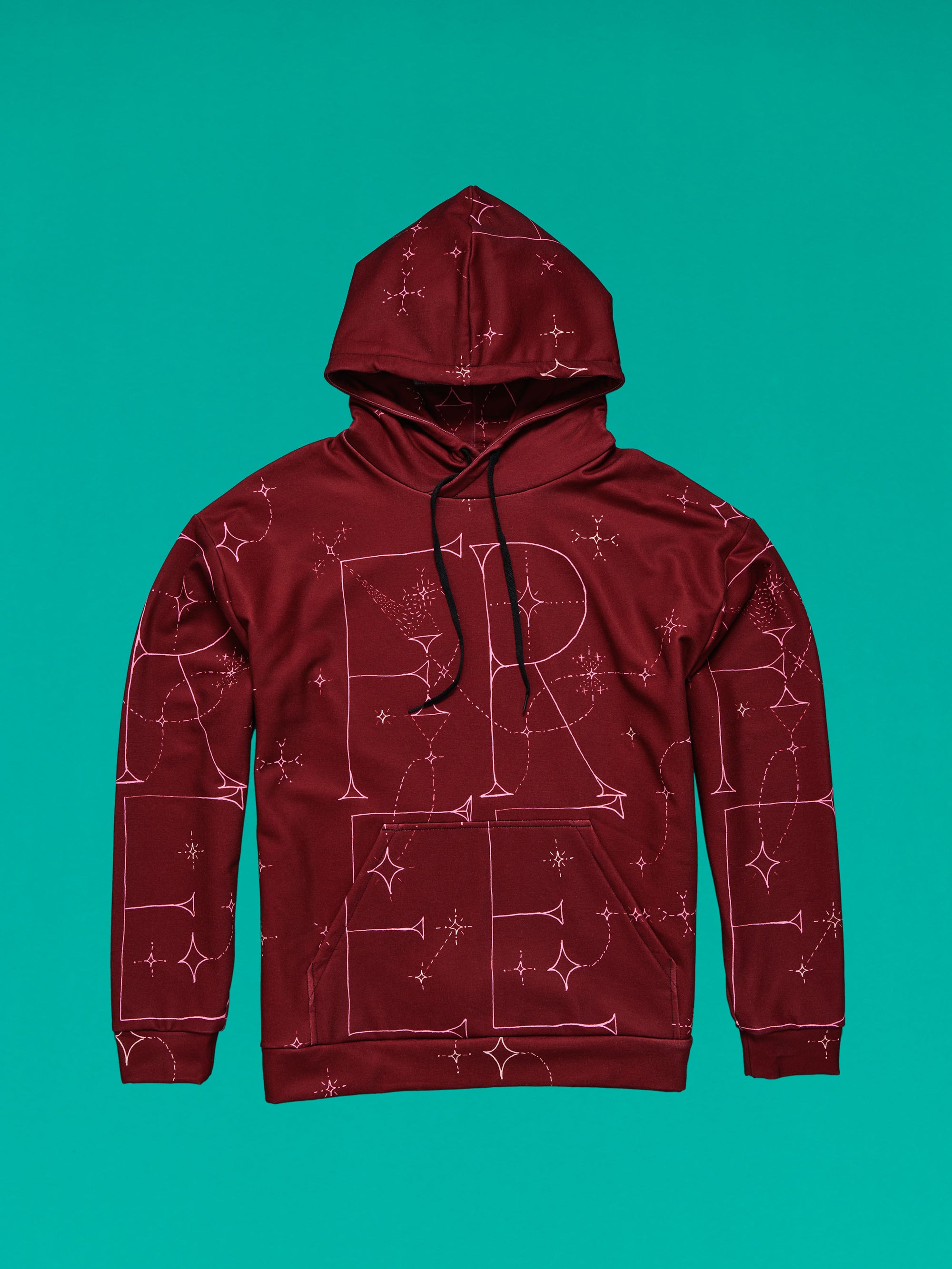 FREE Burgundy Recycled Unisex Hoodie - Love & Other Necessities