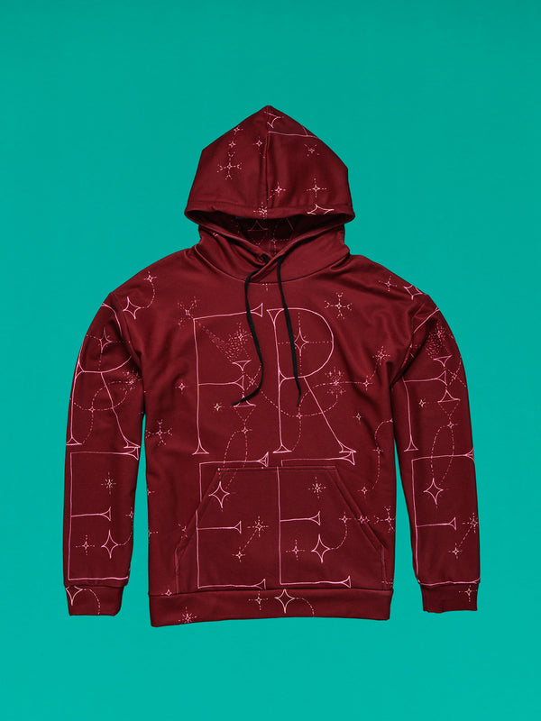 FREE Burgundy Recycled Unisex Hoodie - Love & Other Necessities