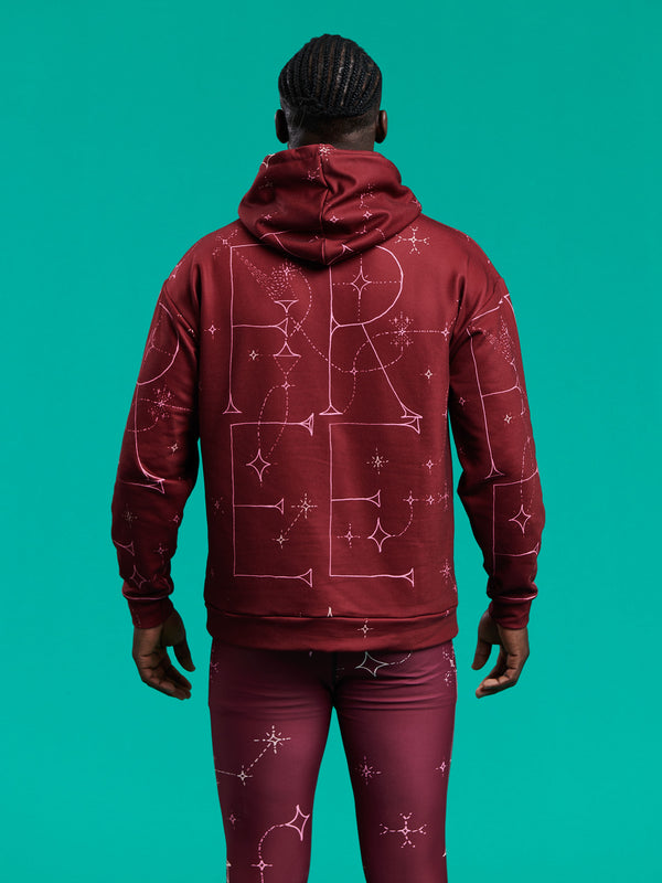 FREE Burgundy Recycled Unisex Hoodie - Love & Other Necessities