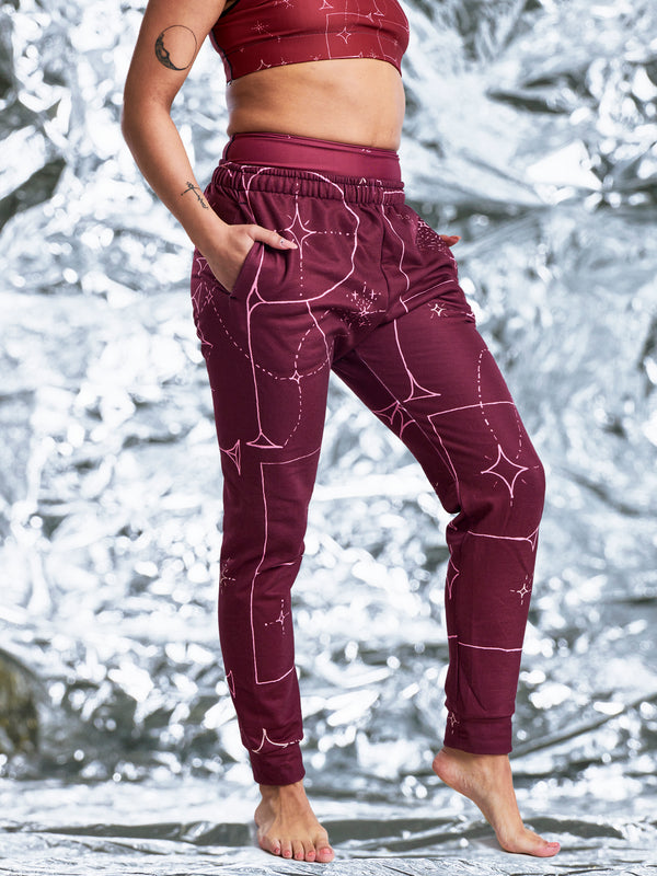 FREE Burgundy Unisex Joggers