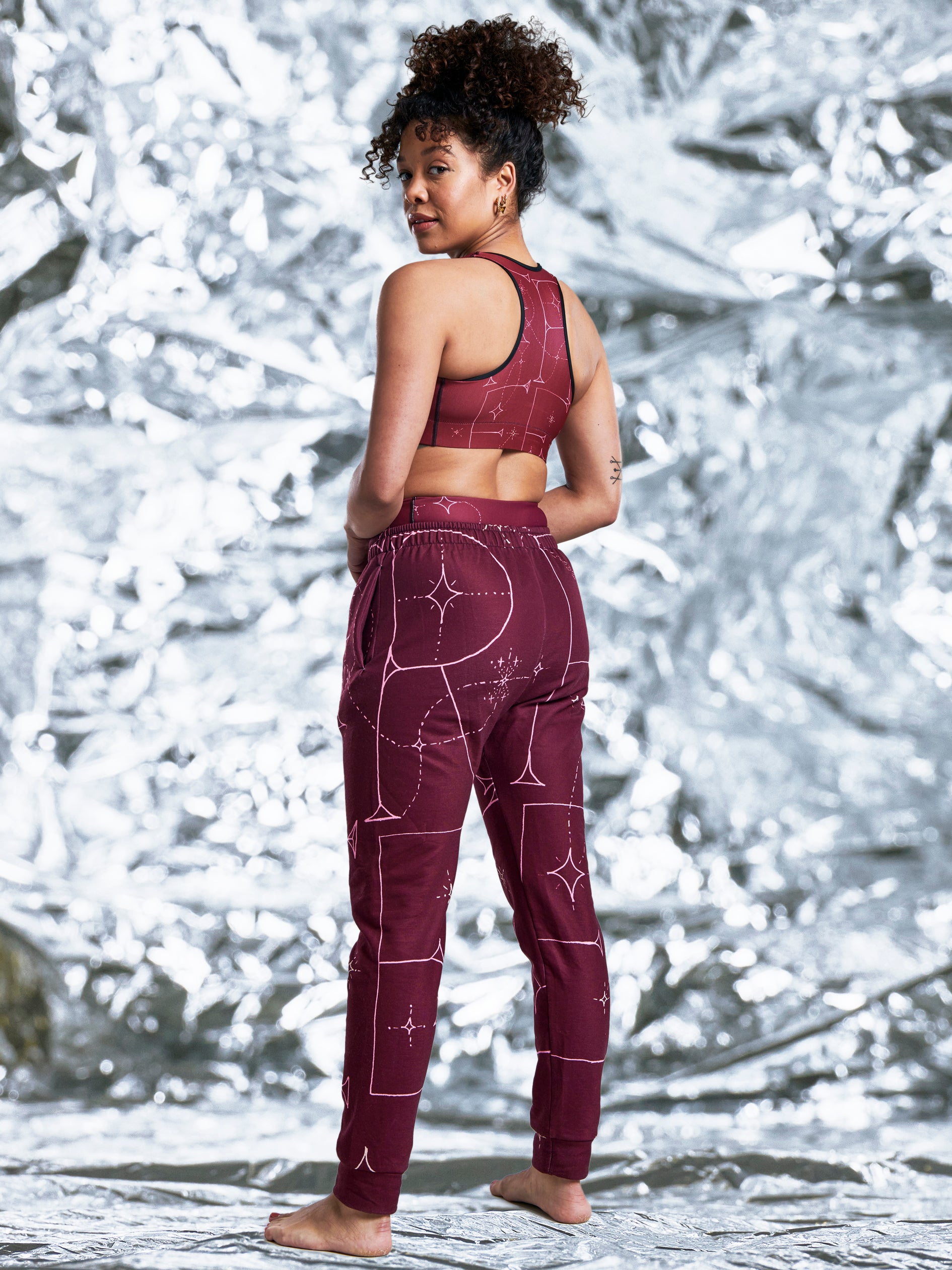 FREE Burgundy Yoga Bra