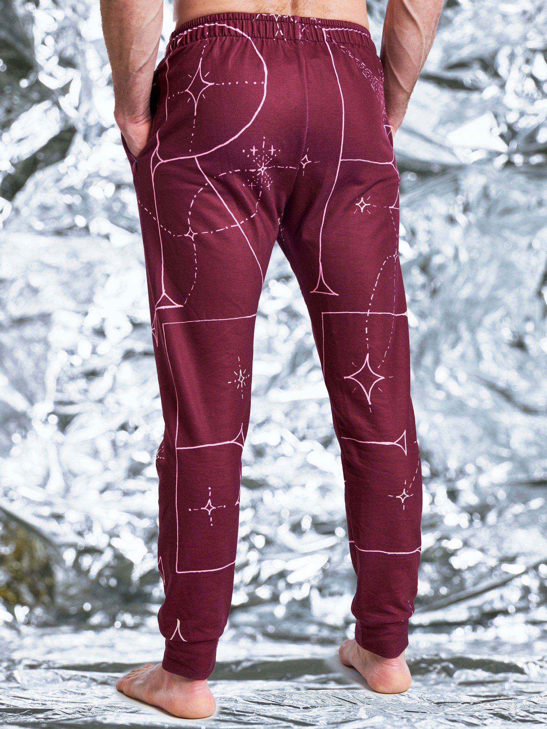 FREE Burgundy Unisex Joggers