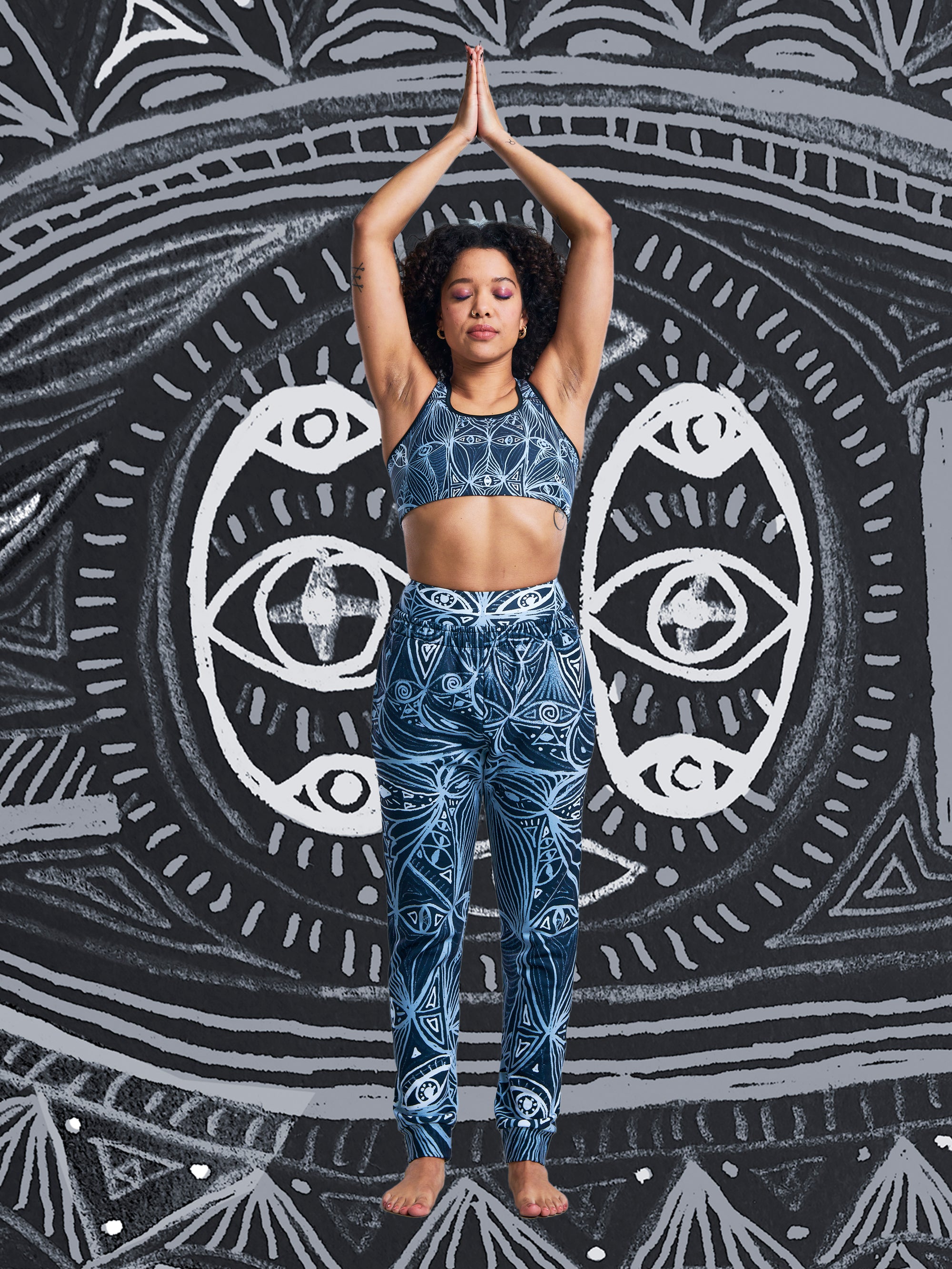 LOOK Inverted Grey Yoga bra - Love & Other Necessities