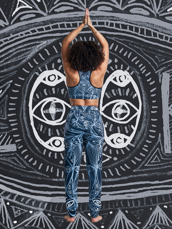 LOOK Inverted Grey Yoga bra - Love & Other Necessities