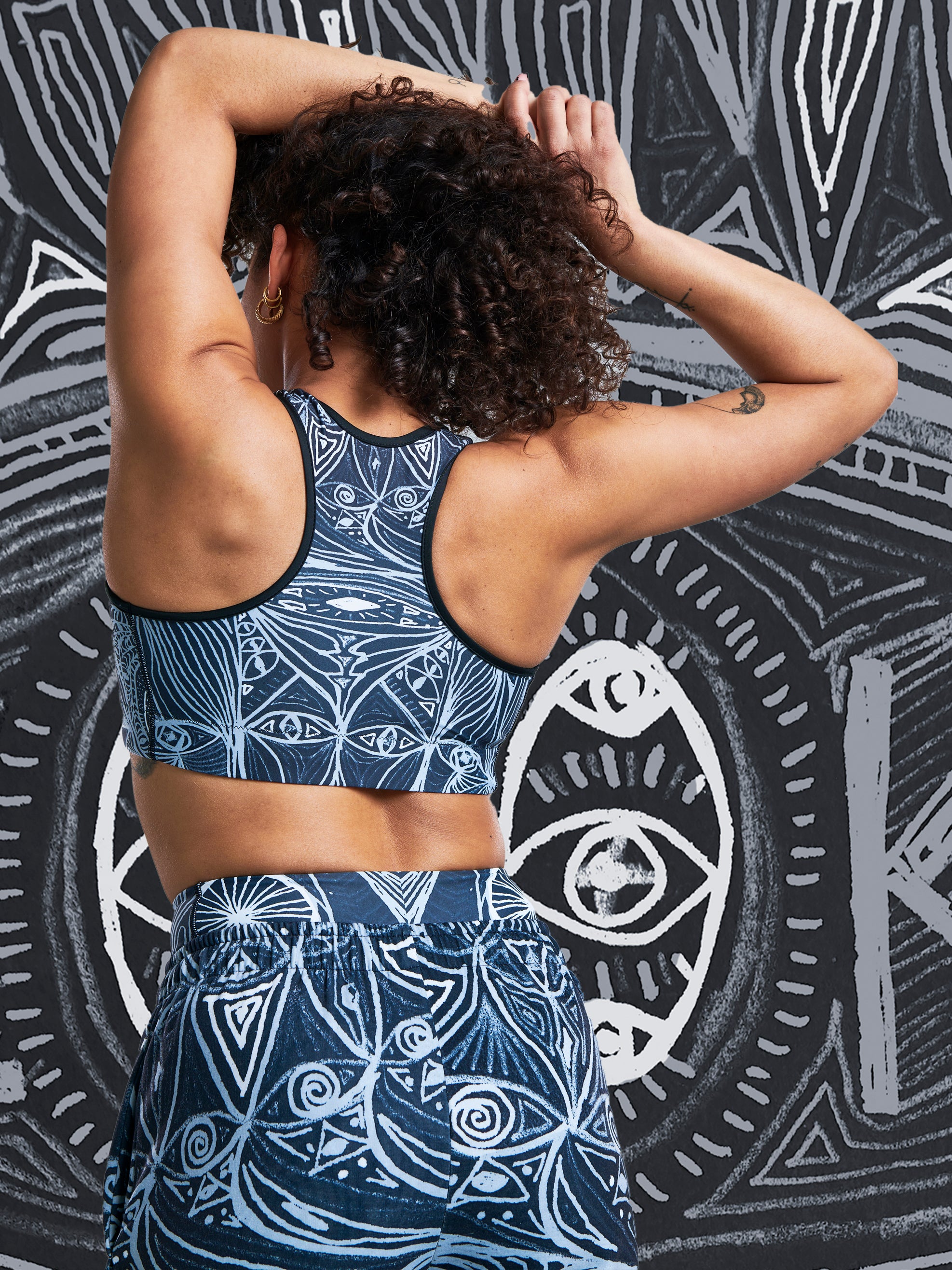 LOOK Inverted Grey Yoga bra - Love & Other Necessities