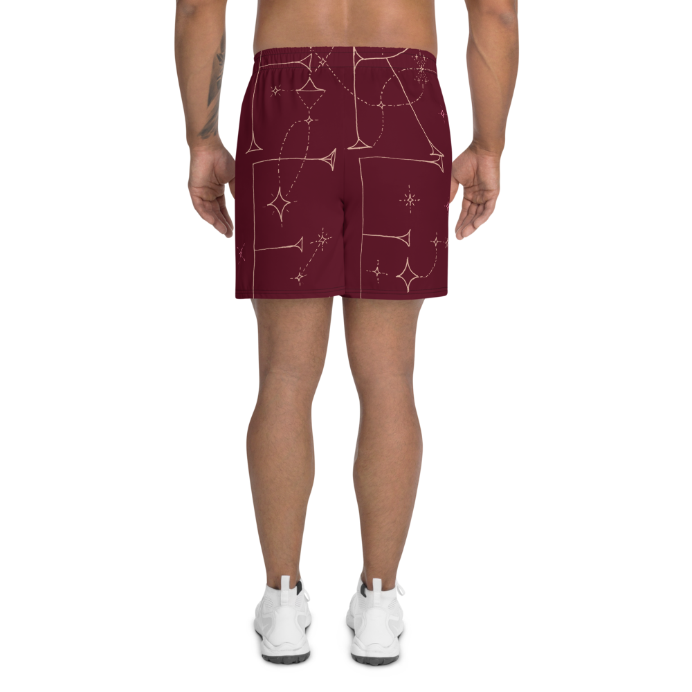 FREE Burgundy Unisex Long Shorts