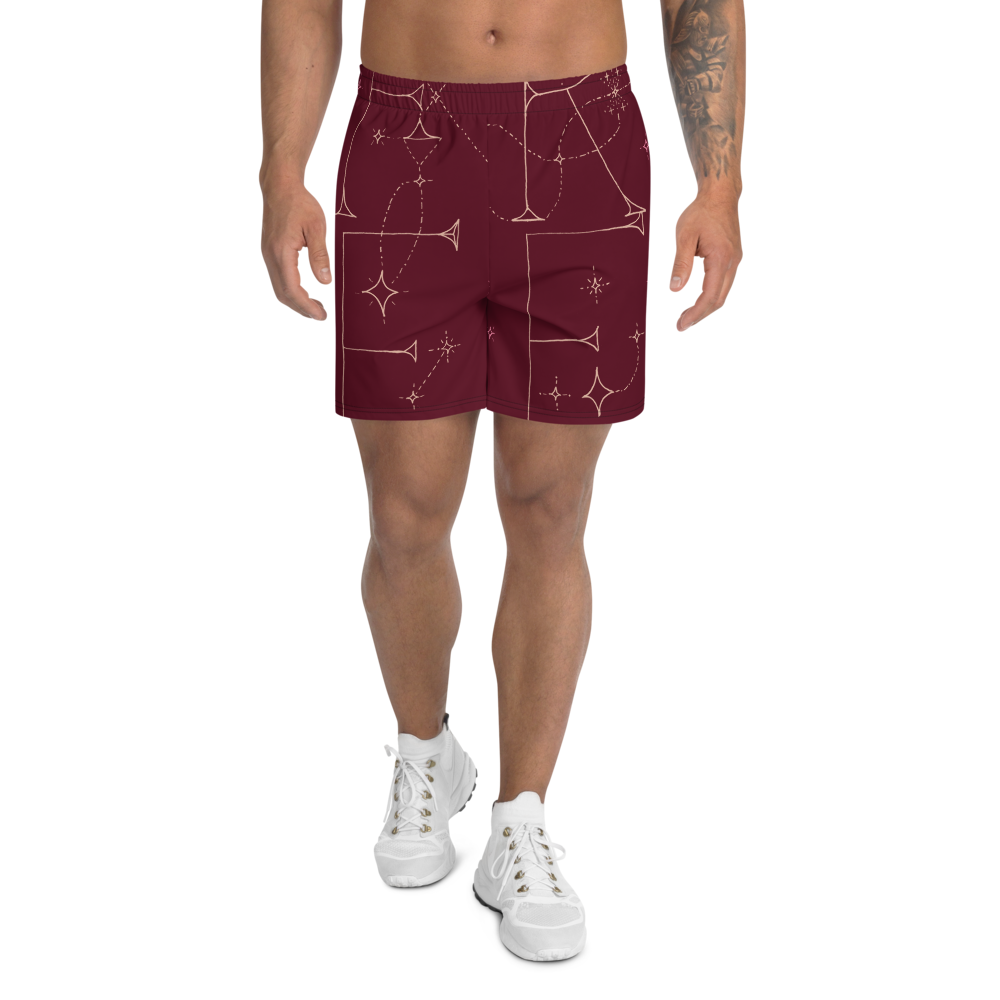 FREE Burgundy Unisex Long Shorts