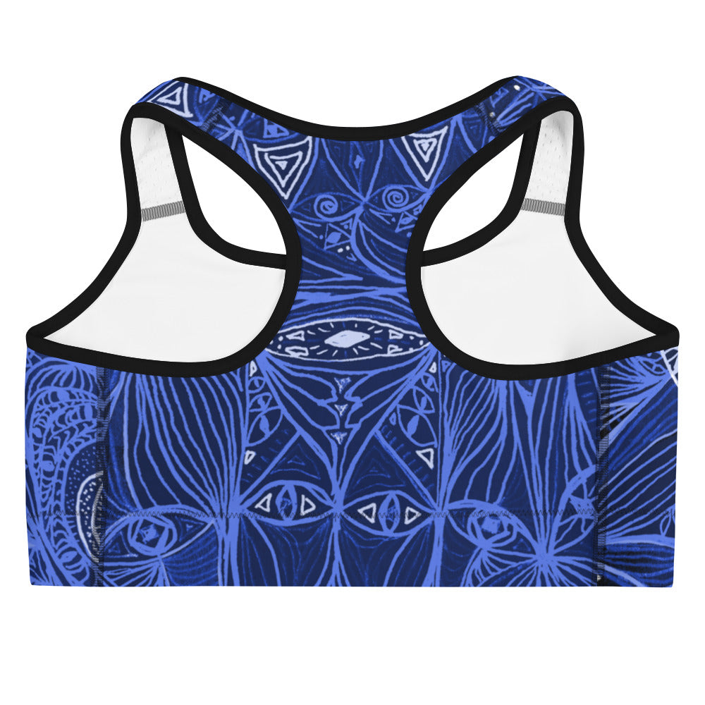 LOOK Inverted Blue Yoga bra - Love & Other Necessities