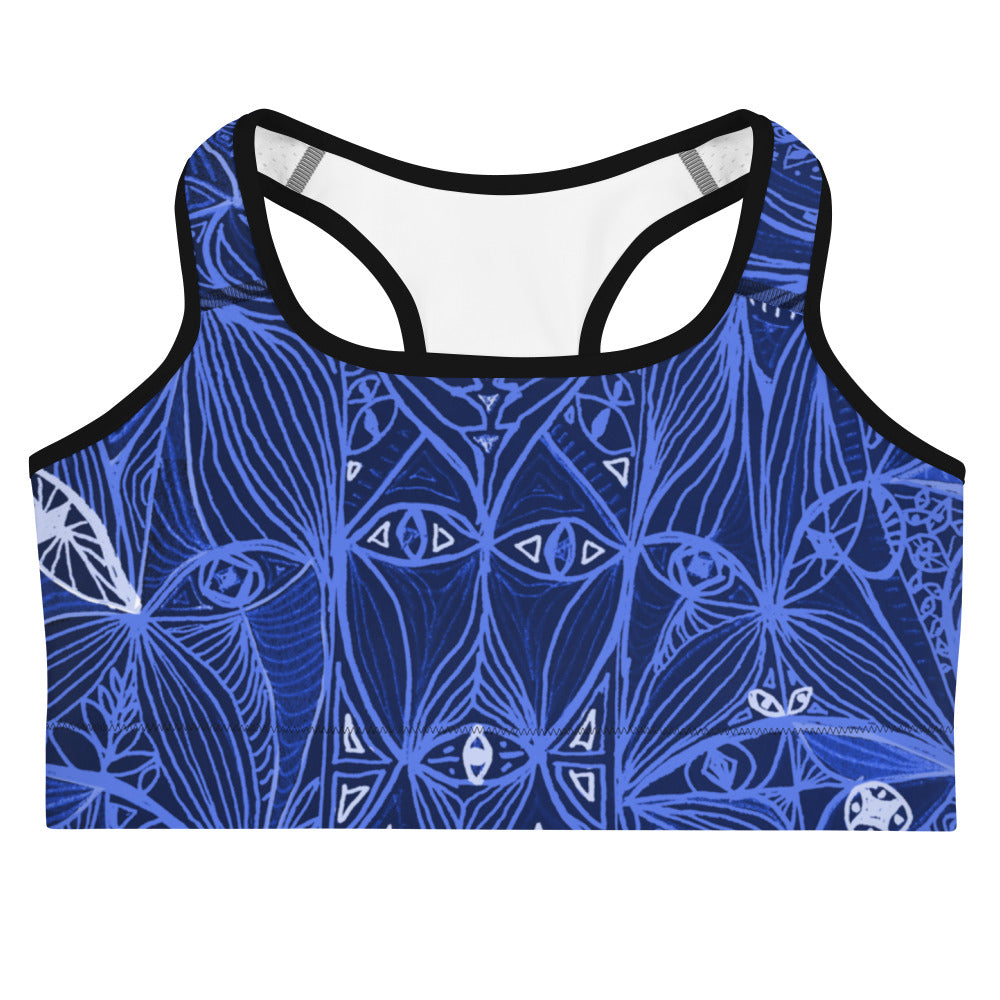 LOOK Inverted Blue Yoga bra - Love & Other Necessities